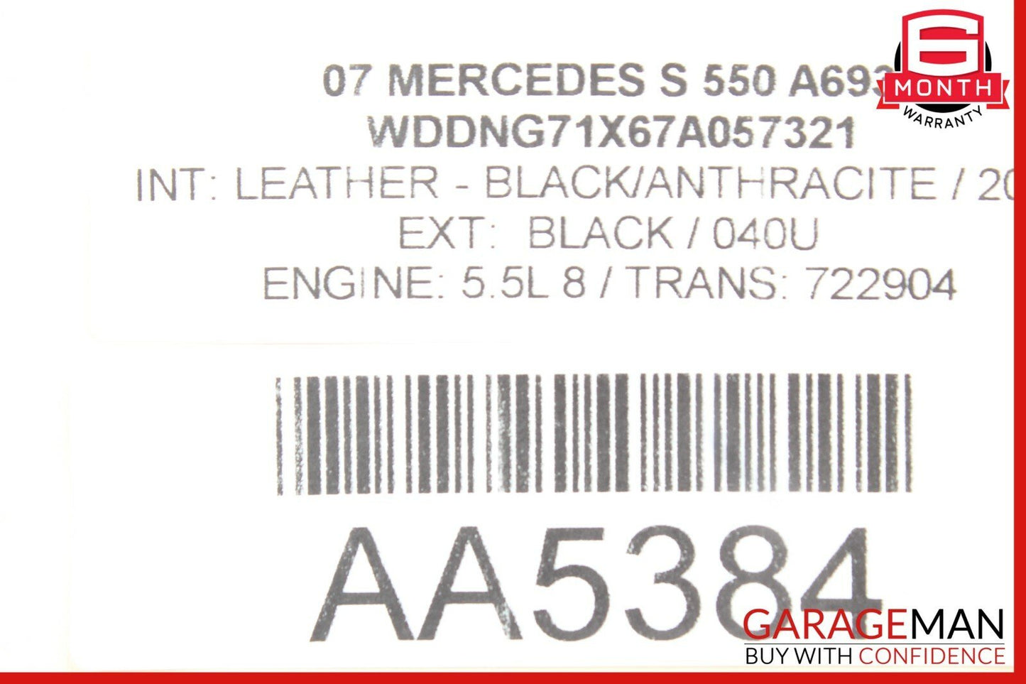 07-10 Mercedes W221 S600 CL600 Speedometer Instrument Odometer Cluster Gauge