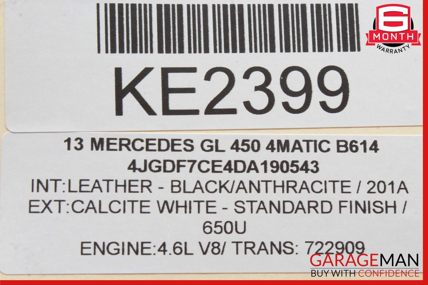 08-20 Mercedes X166 GL450 E350 Headlight Fog Light Switch Control Module OEM