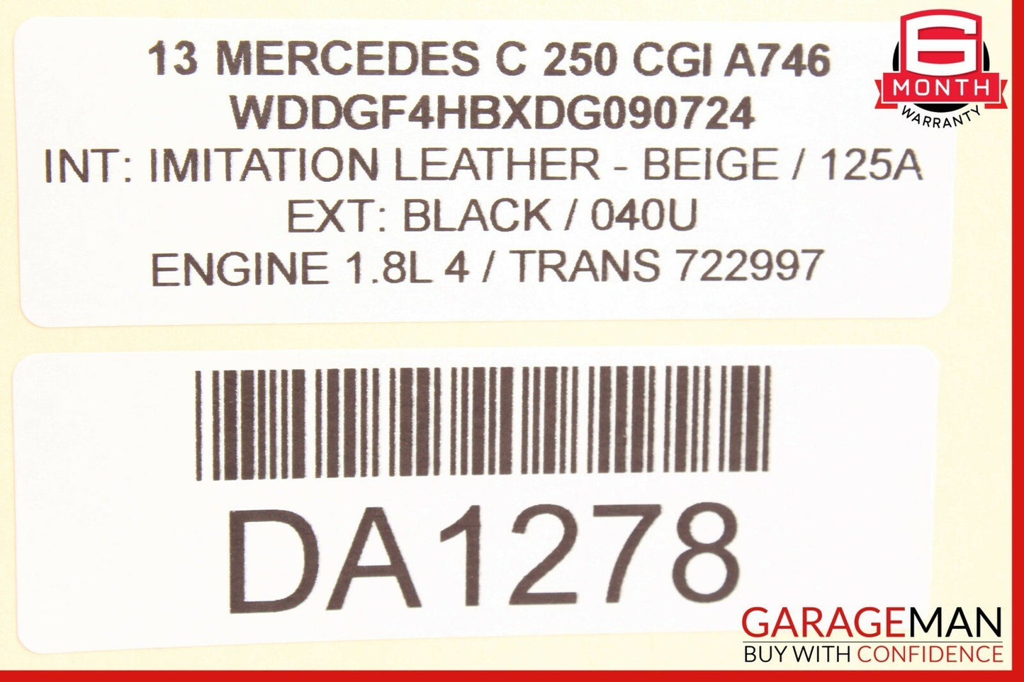 08-15 Mercedes W204 C250 C350 Rear Right Passenger Side Door Control Module OEM