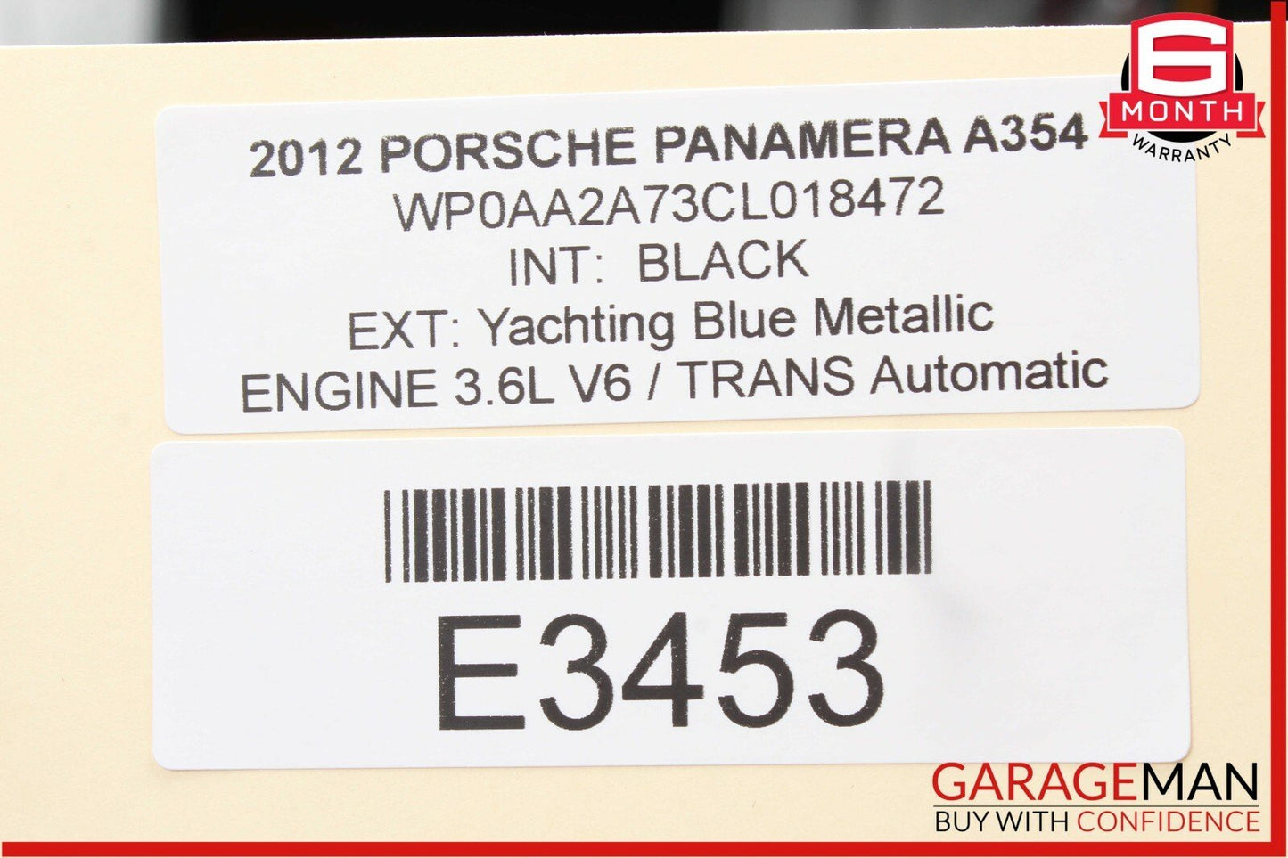 10-15 Porsche Panamera 970 Center Console Rear Left A/C AC Air Vent Trim OEM