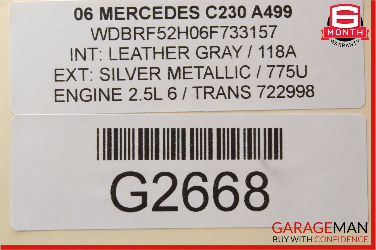 01-08 Mercedes W203 C230 SL500 CLK320 Anti Theft Alarm Control Module OEM