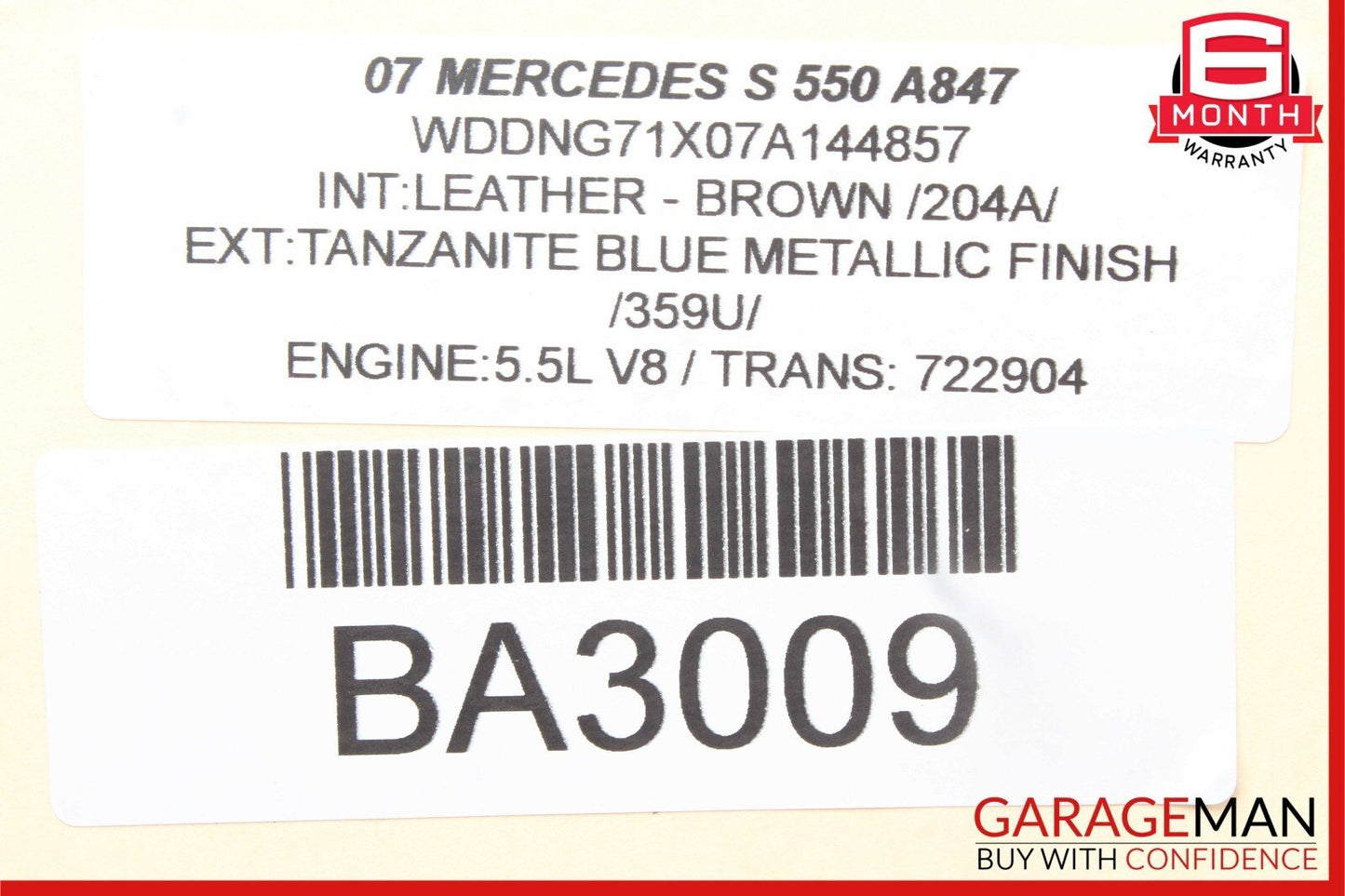 07-14 Mercedes CL550 S350 S550 SLK350 Sirius Satellite Radio Module Receiver