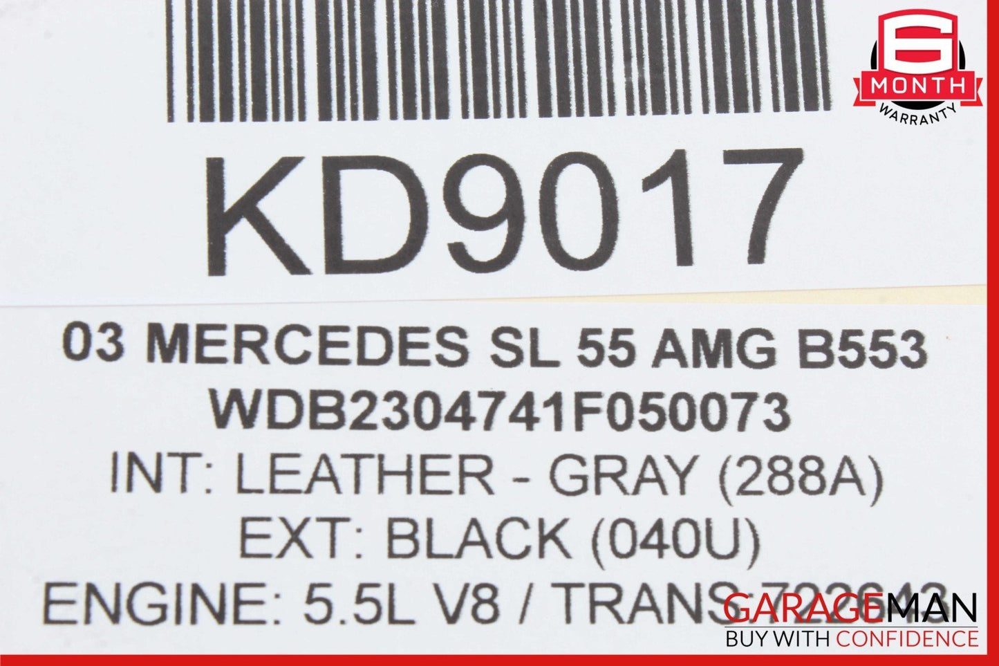 03-12 Mercedes R230 SL500 SL55 AMG Front Right Side Door Lock Latch Actuator OEM