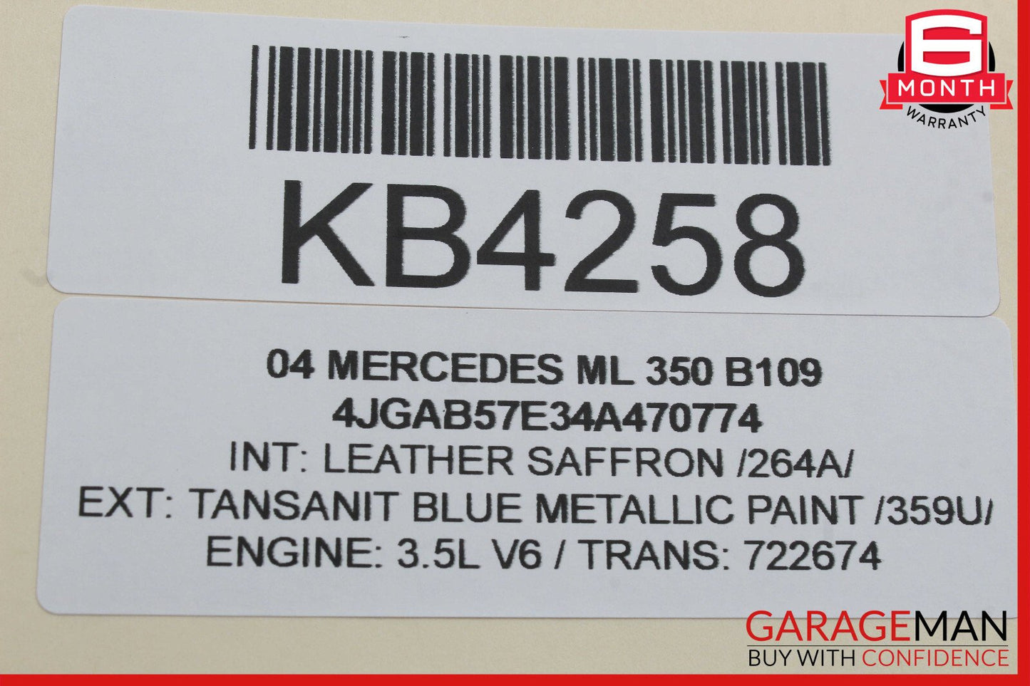 98-05 Mercedes W163 ML350 ML320 Seat Control Module Front Left Or Right OEM