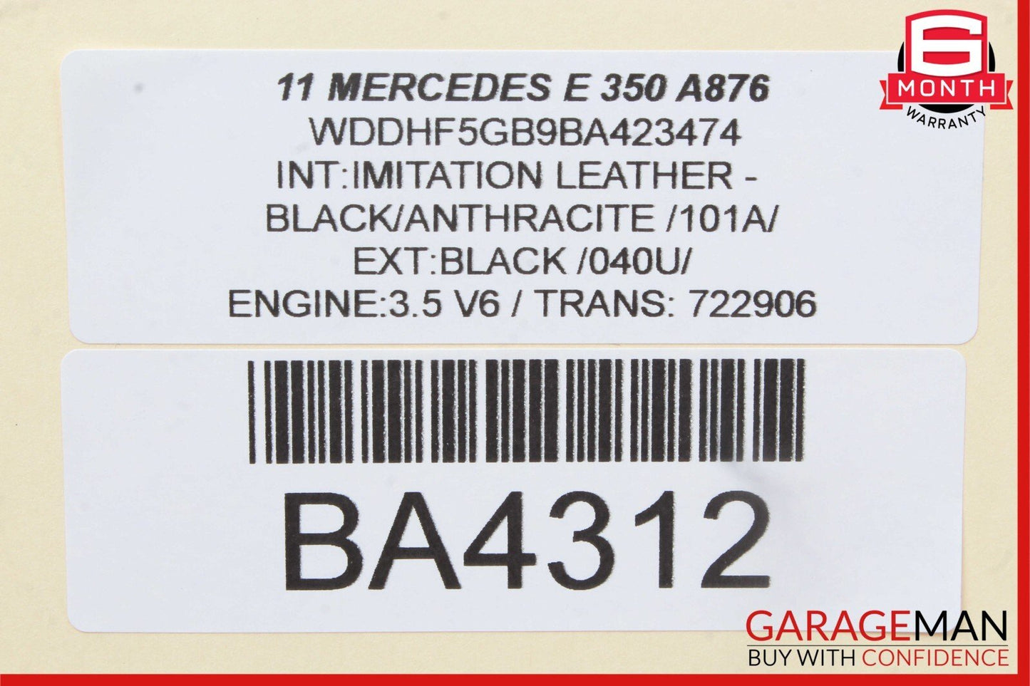 08-18 Mercedes W212 E350 E400 C250 Front Right Side Door Control Module Unit OEM