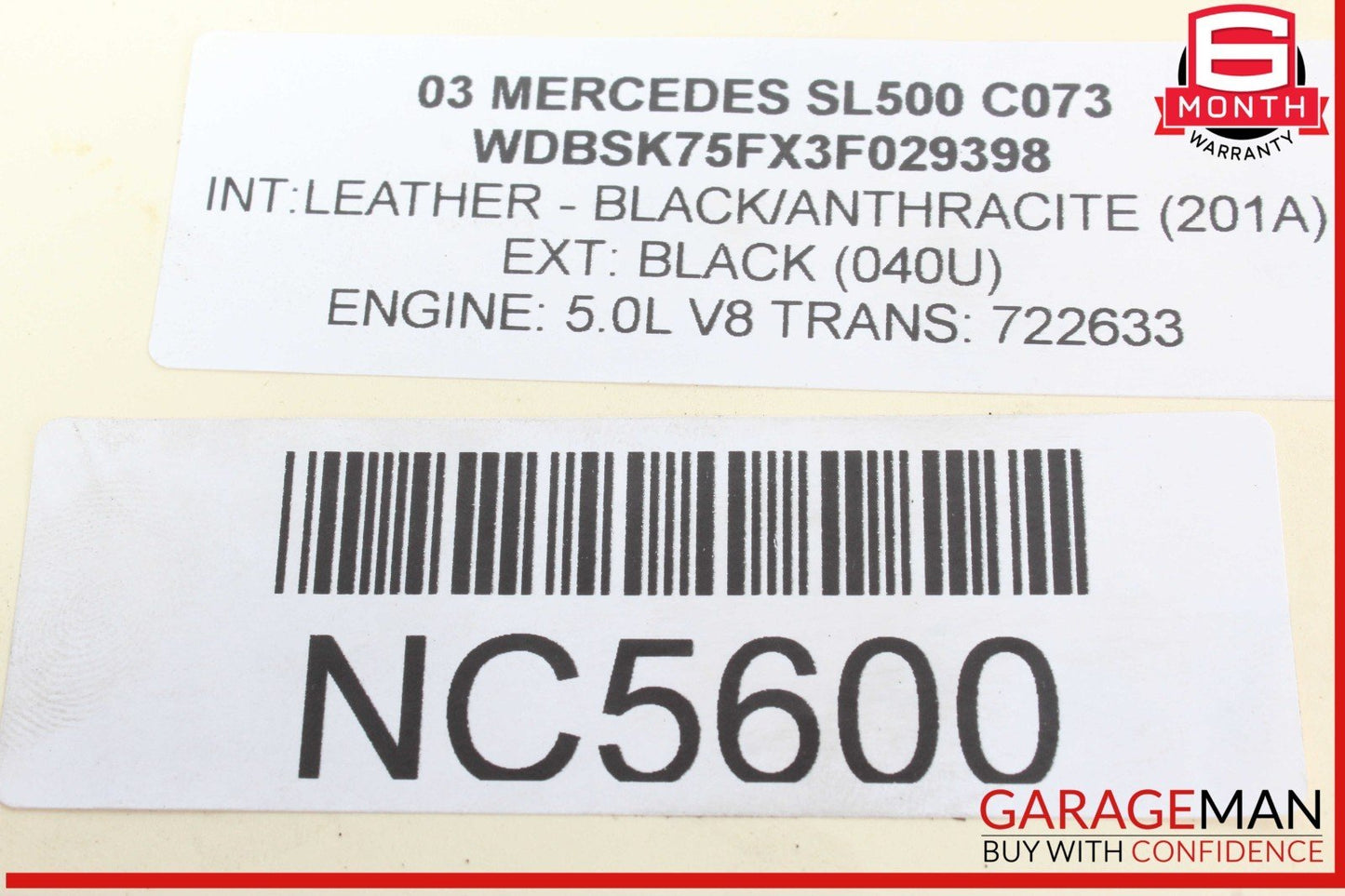 03-12 Mercedes R230 SL500 Rear Right Side Spindle Knuckle w/ Rotor Disc OEM