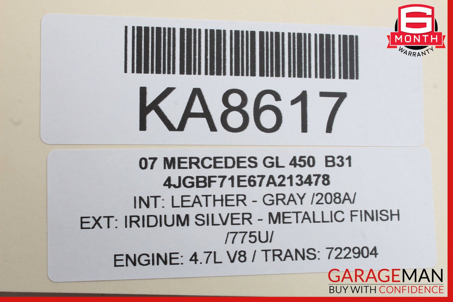 06-13 Mercedes X164 GL450 ML500 R500 Front Right Side Door Control Module OEM