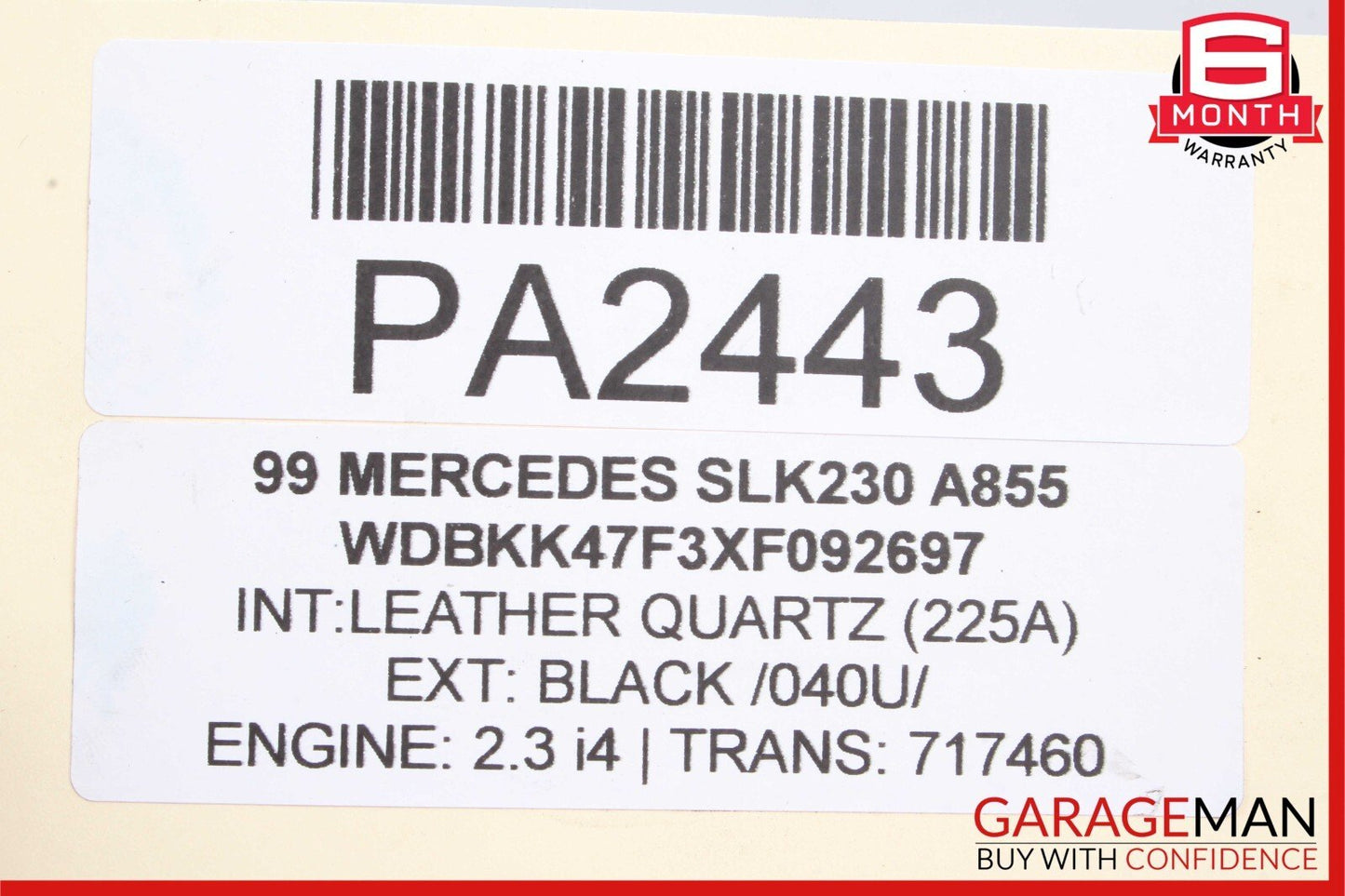 97-04 Mercedes R170 SLK230 Front Right & Left Side Brake Caliper Calipers Set