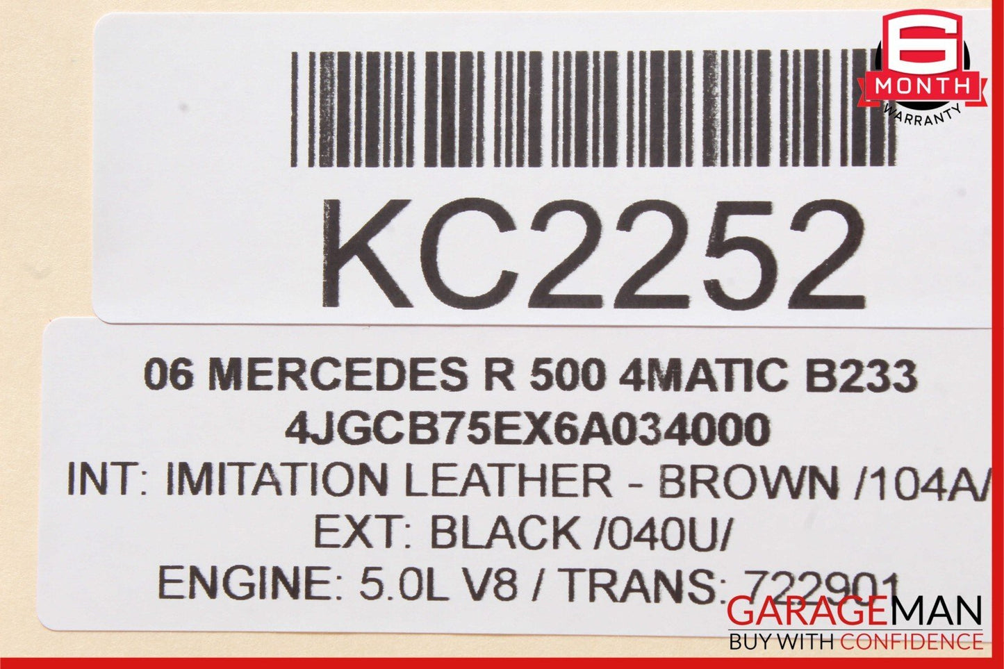 06-11 Mercedes W251 R500 ML450 GL450 Rear A/C Heater Climate Control Switch OEM