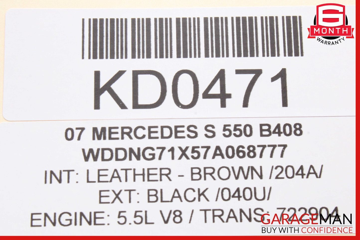 07-13 Mercedes W221 S550 S63 AMG Rear Left Side Exterior Door Handle Black OEM