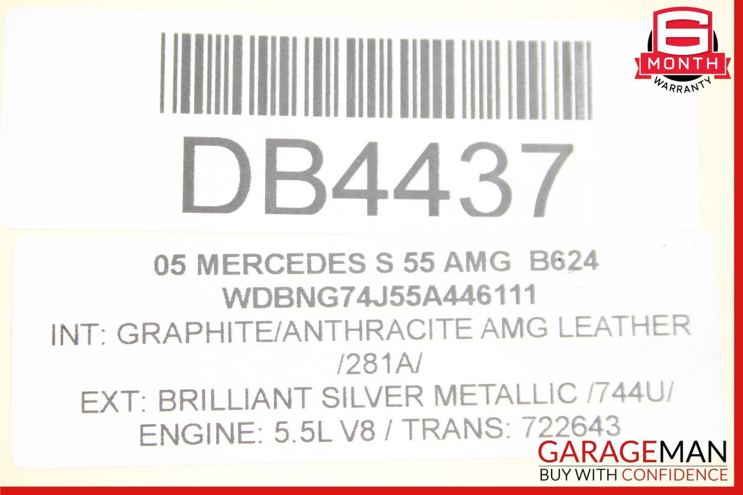 00-08 Mercedes W215 CL55 S55 AMG S430 AC Air A/C Condenser Cooler 2205001054 OEM