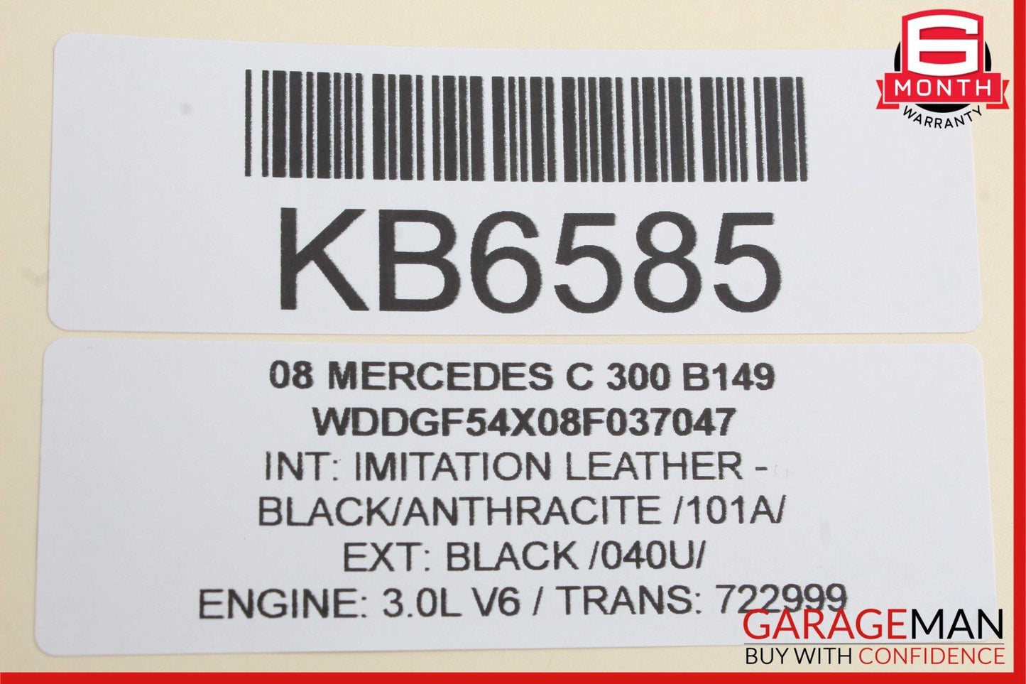 08-17 Mercedes W204 C300 C250 E350 Trunk Lid Latch Lock Actuator 2047500185 OEM