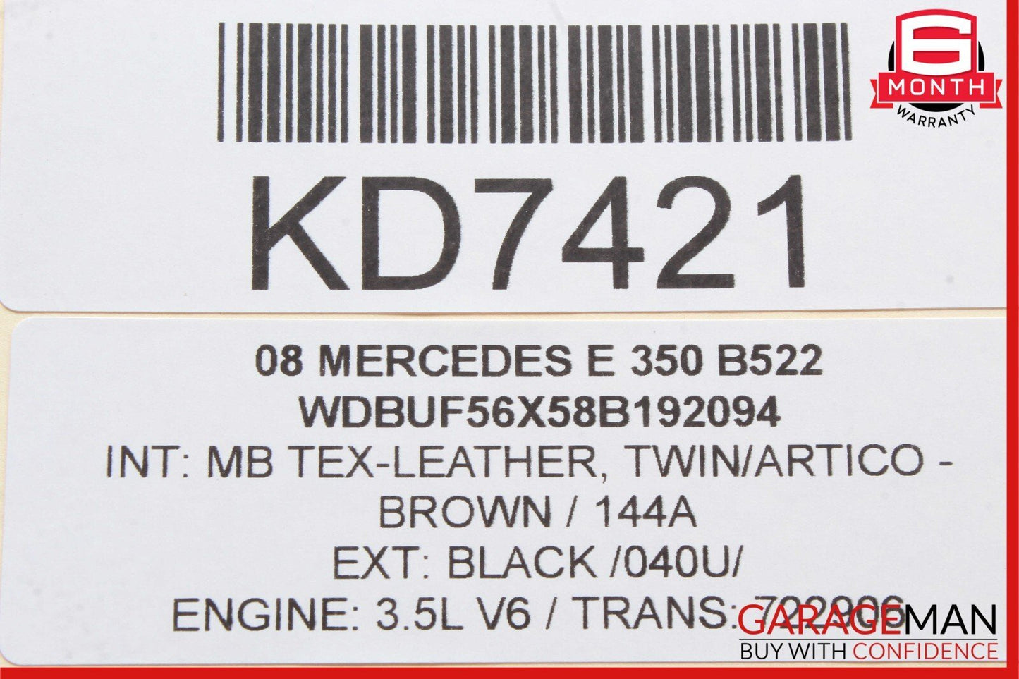 06-11 Mercedes W211 E350 M272 A/C Air Conditioner Compressor 0012308111 OEM