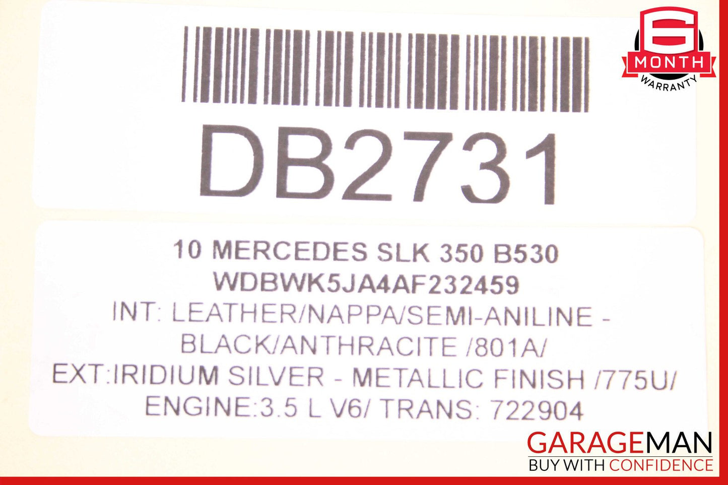 09-11 Mercedes R171 SLK350 Engine Cooling Radiator AC A/C Air Condenser OEM