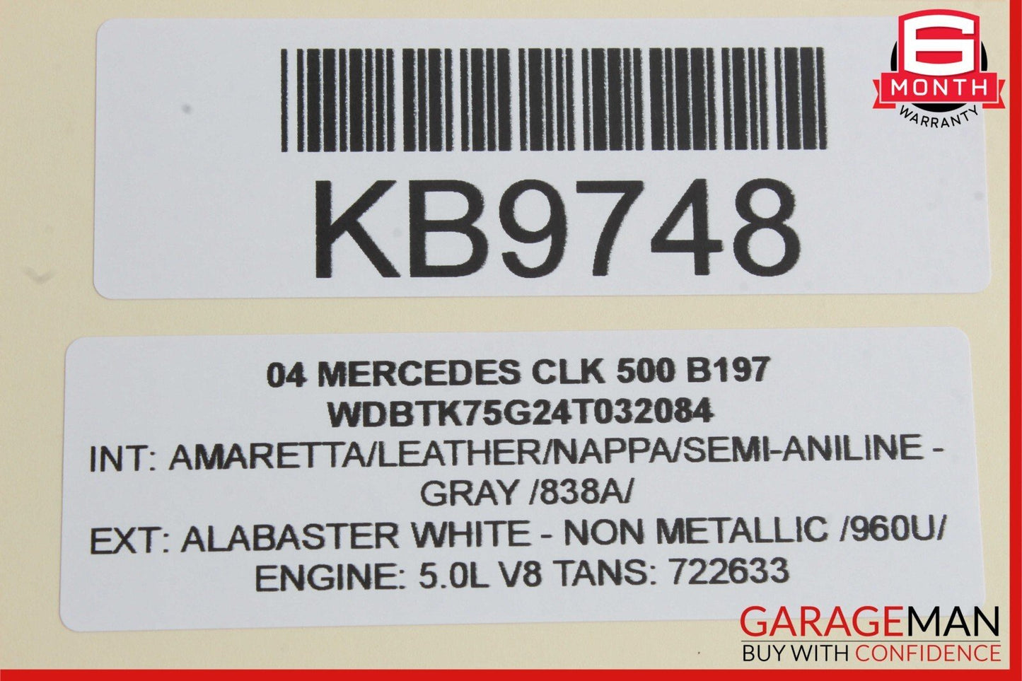 03-09 Mercedes W209 CLK500 CLK350 Front Right Side Door Lock Latch Actuator Unit