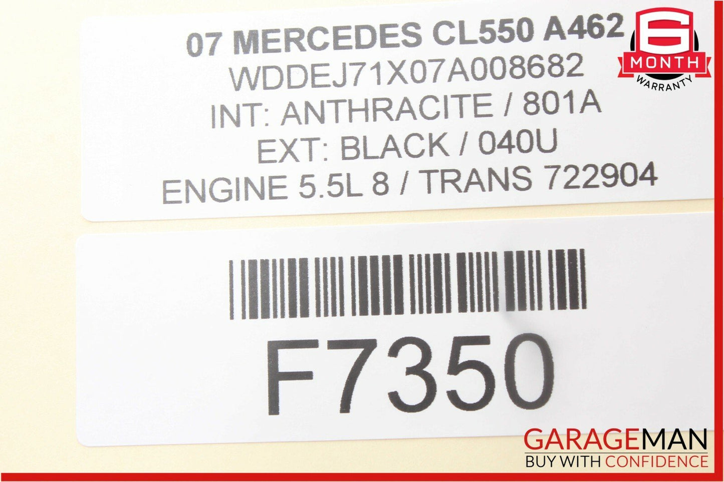 07-13 Mercedes W216 CL550 S550 Dashboard Dash Control Switch Panel OEM