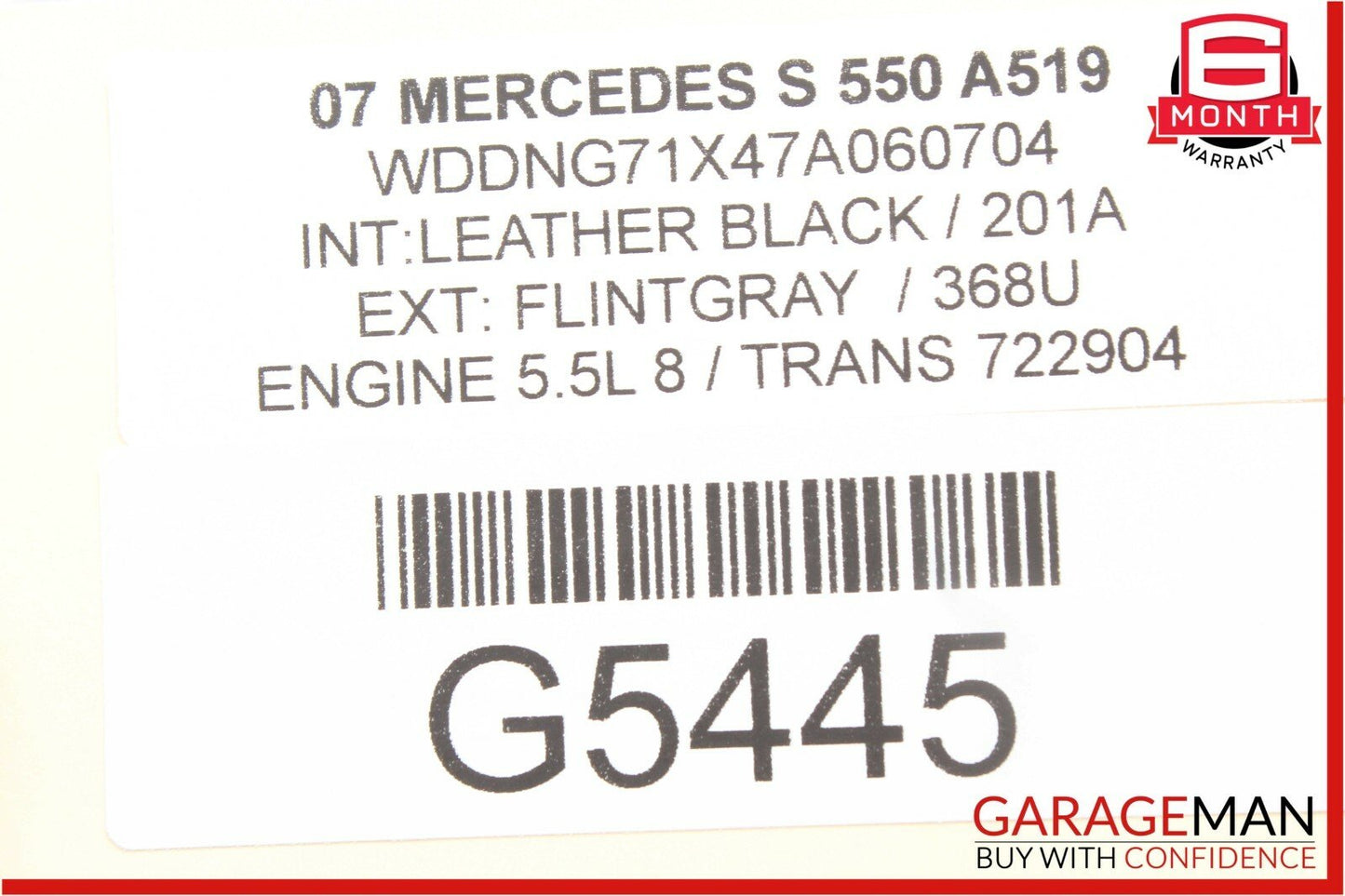 07-14 Mercedes W221 S450 S550 CL63 AMG Trunk Seat Lumbar Vacuum Pump OEM