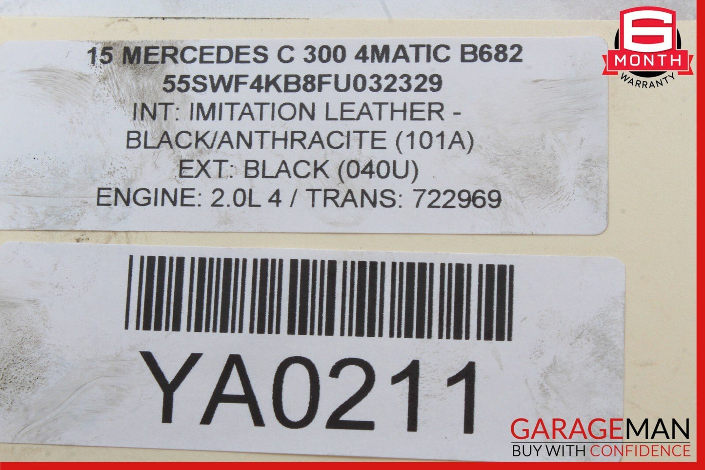 15-20 Mercedes W205 C300 SLC300 M274 Engine Vacuum Pump 2701800901 OEM