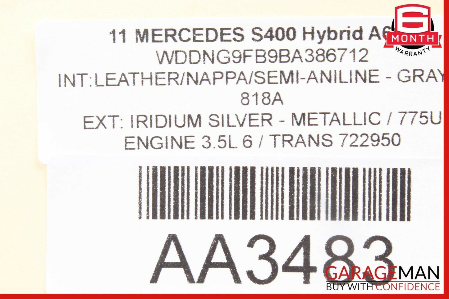 07-13 Mercedes W221 S400 S550 Rear Sam Fuse Box Relay Control OEM