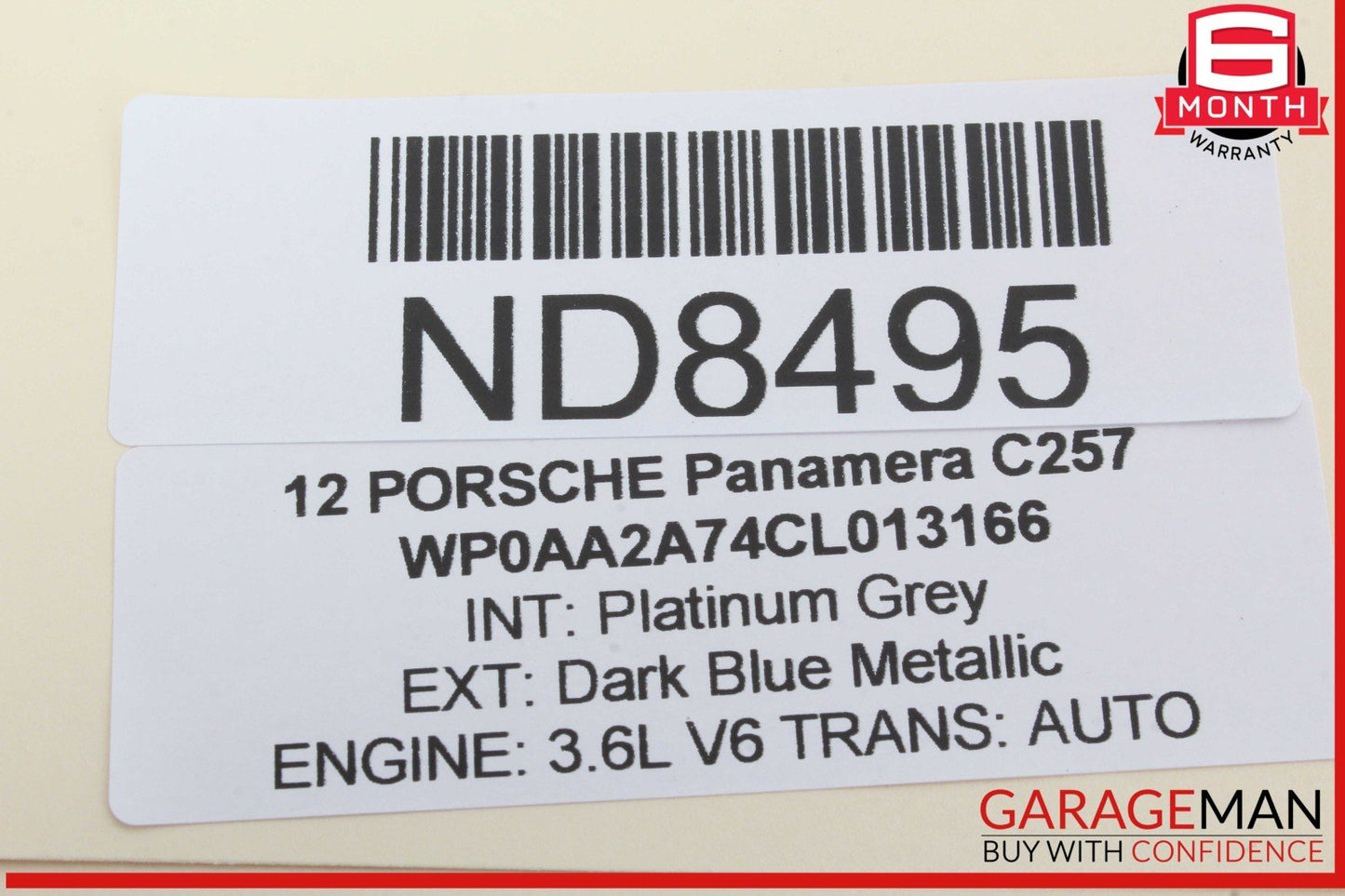 10-16 Porsche Panamera 970 Front Right or Rear Left Door Window Regulator Motor