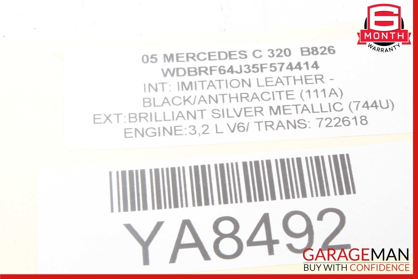 01-07 Mercedes W203 C320 C230 Rear Left Door Lock Latch Actuator OEM