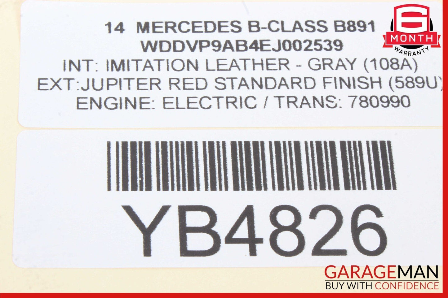 12-16 Mercedes B-Class W242 W246 ML350 Rear Left Side Exterior Door Handle OEM