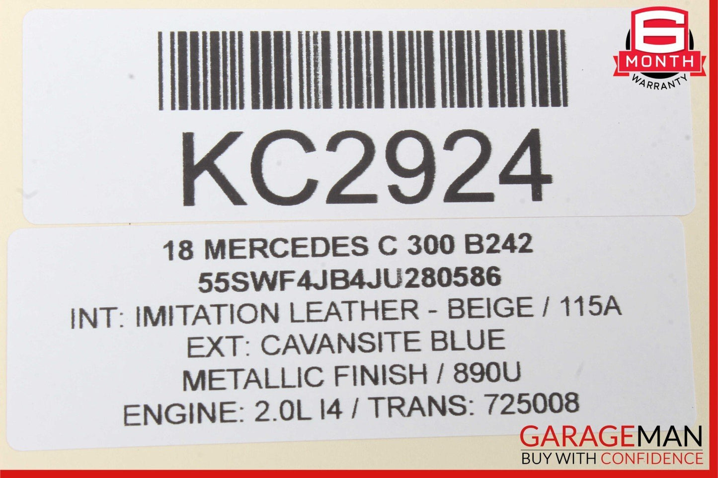 15-20 Mercedes W205 C300 C350e Front Left Side Door Lock Latch Actuator OEM