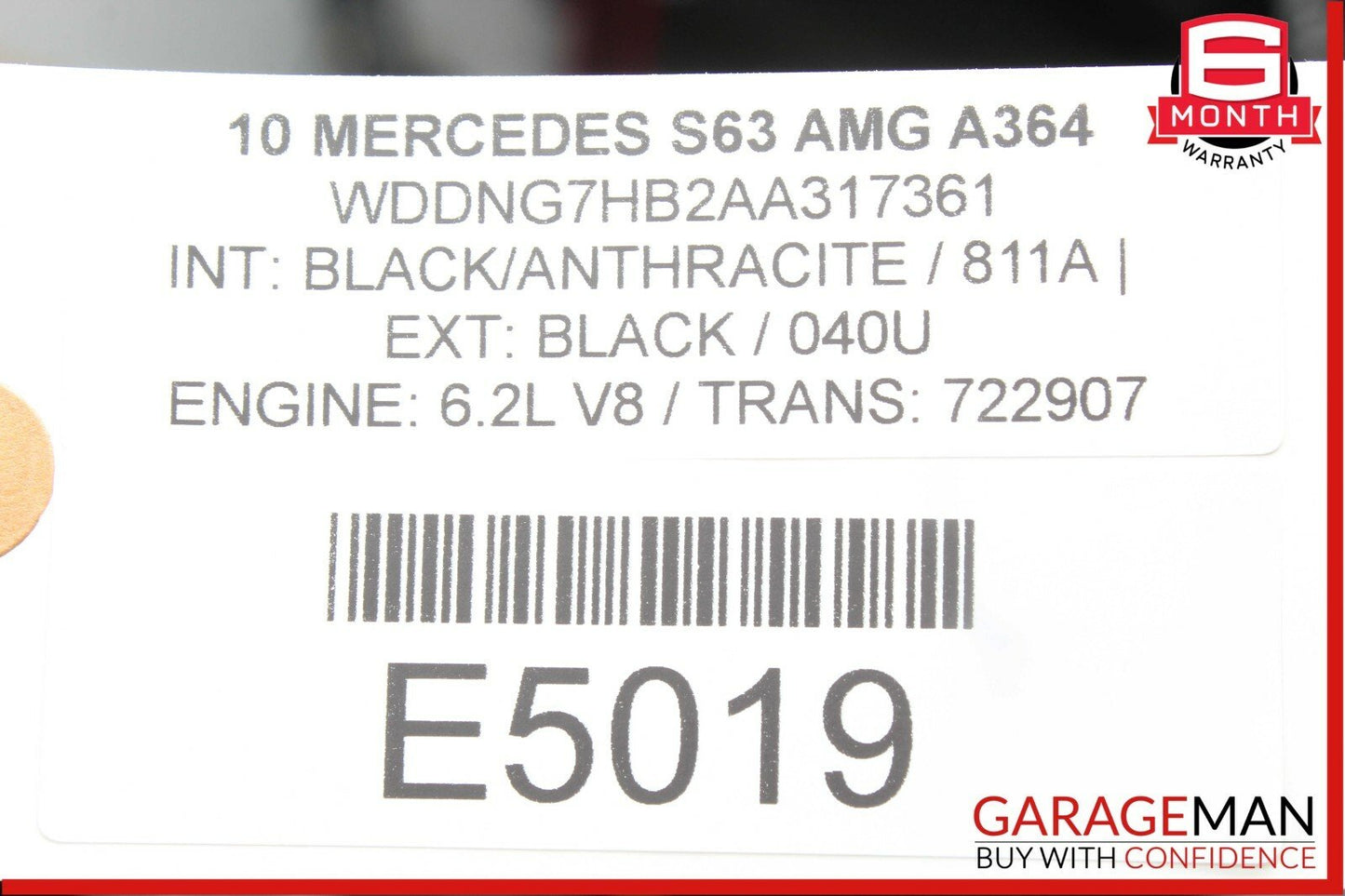 10-13 Mercedes W221 S550 S63 AMG Front Left Door Control Module 2219007301 OEM