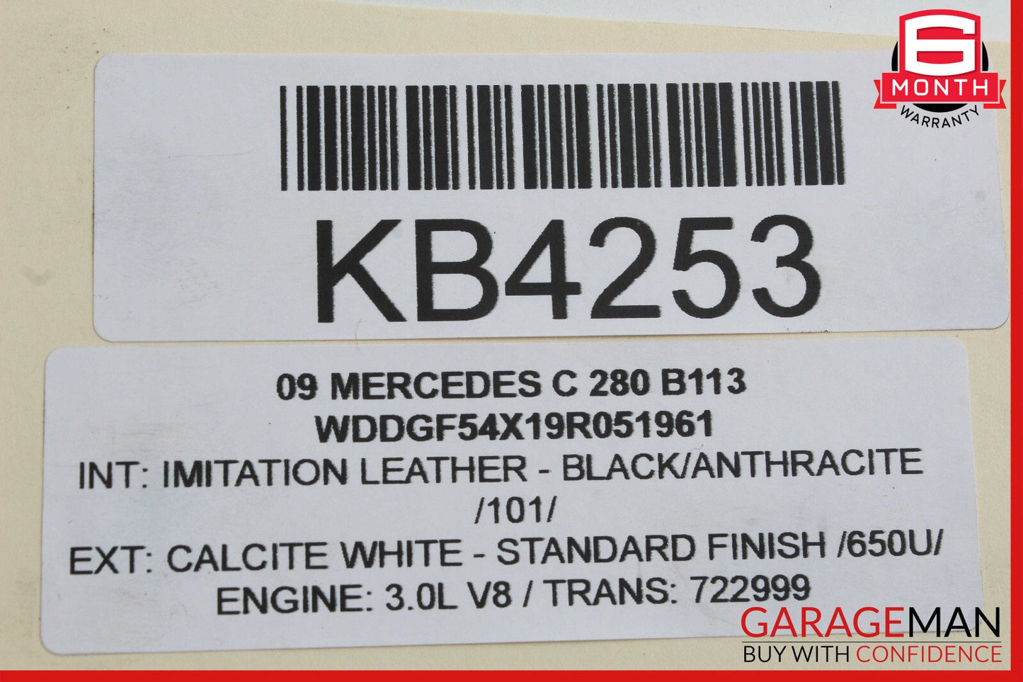 08-14 Mercedes W204 C300 C350 Rear Left Driver Side Door Lock Latch Actuator OEM