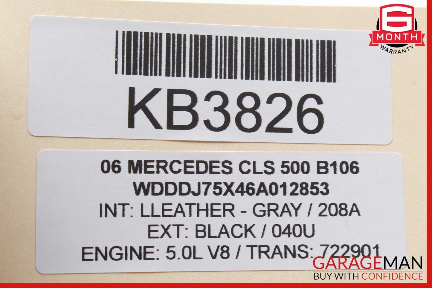 06-10 Mercedes W219 CLS500 CLK350 Front Right Side Foglight Fog Light Lamp OEM