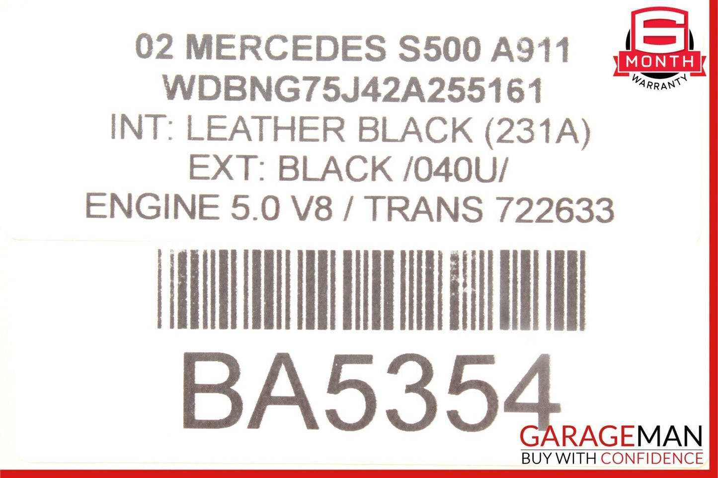 00-06 Mercedes W220 S430 S500 Rear Right Side Exterior Door Handle Silver OEM