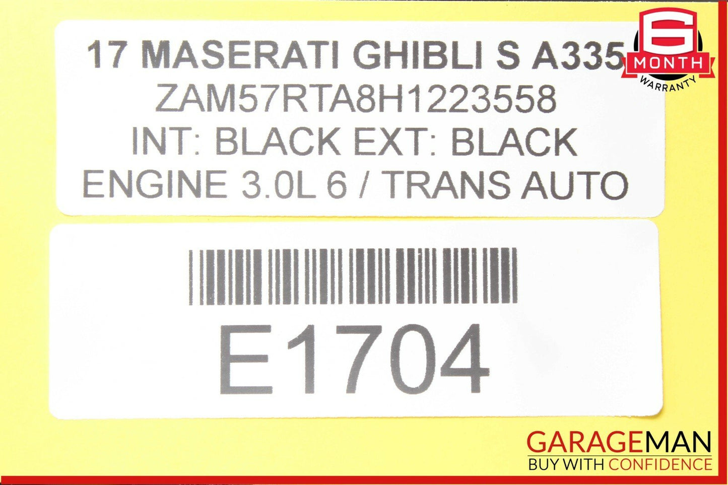 14-17 Maserati Ghibli S Steering Wheel Multifunction Control Switch Assembly OEM
