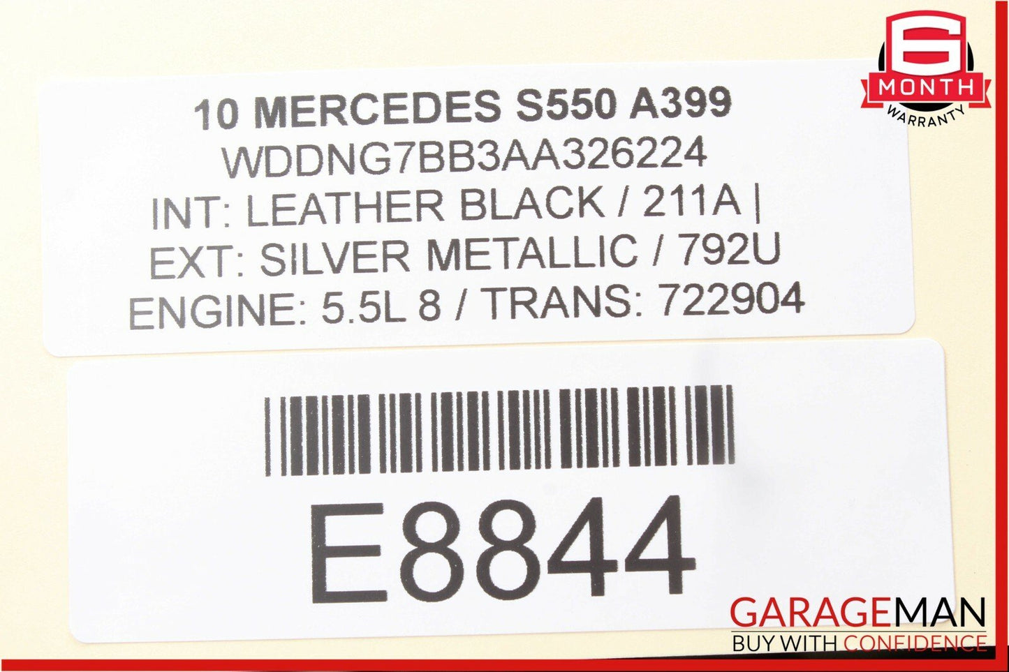 07-13 Mercedes W221 S400 S550 Dashboard Center Dash A/C Air Vent Trim Clock OEM