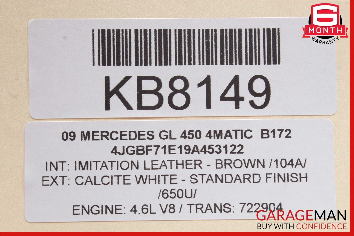 06-12 Mercedes GL450 CL550 GLK350 E350 Front Right Side Bumper Fog Light Lamp