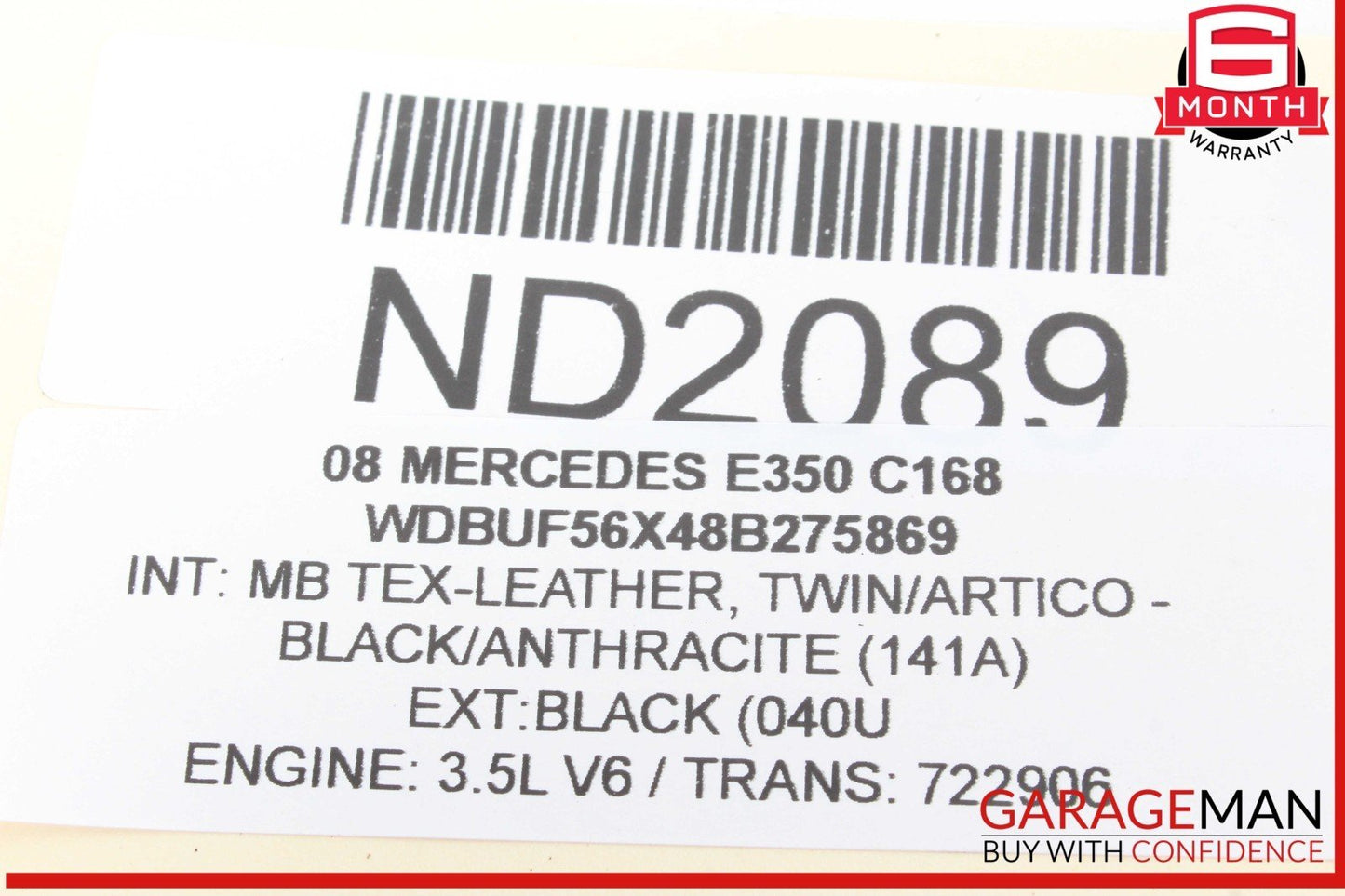 03-09 Mercedes W211 E350 Rear Right Passenger Side Door Lock Latch Actuator OEM