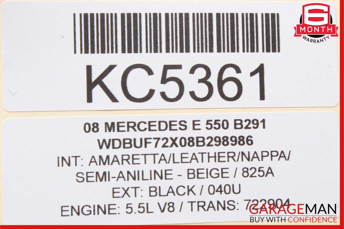 03-09 Mercedes W211 E550 E320 E500 Rear Right Side Exterior Door Handle OEM