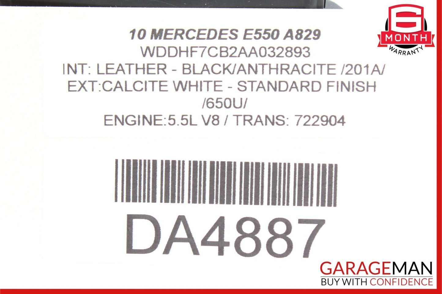 08-14 Mercedes W212 E550 C350 Rear Right Side Door Control Module 2128204085 OEM