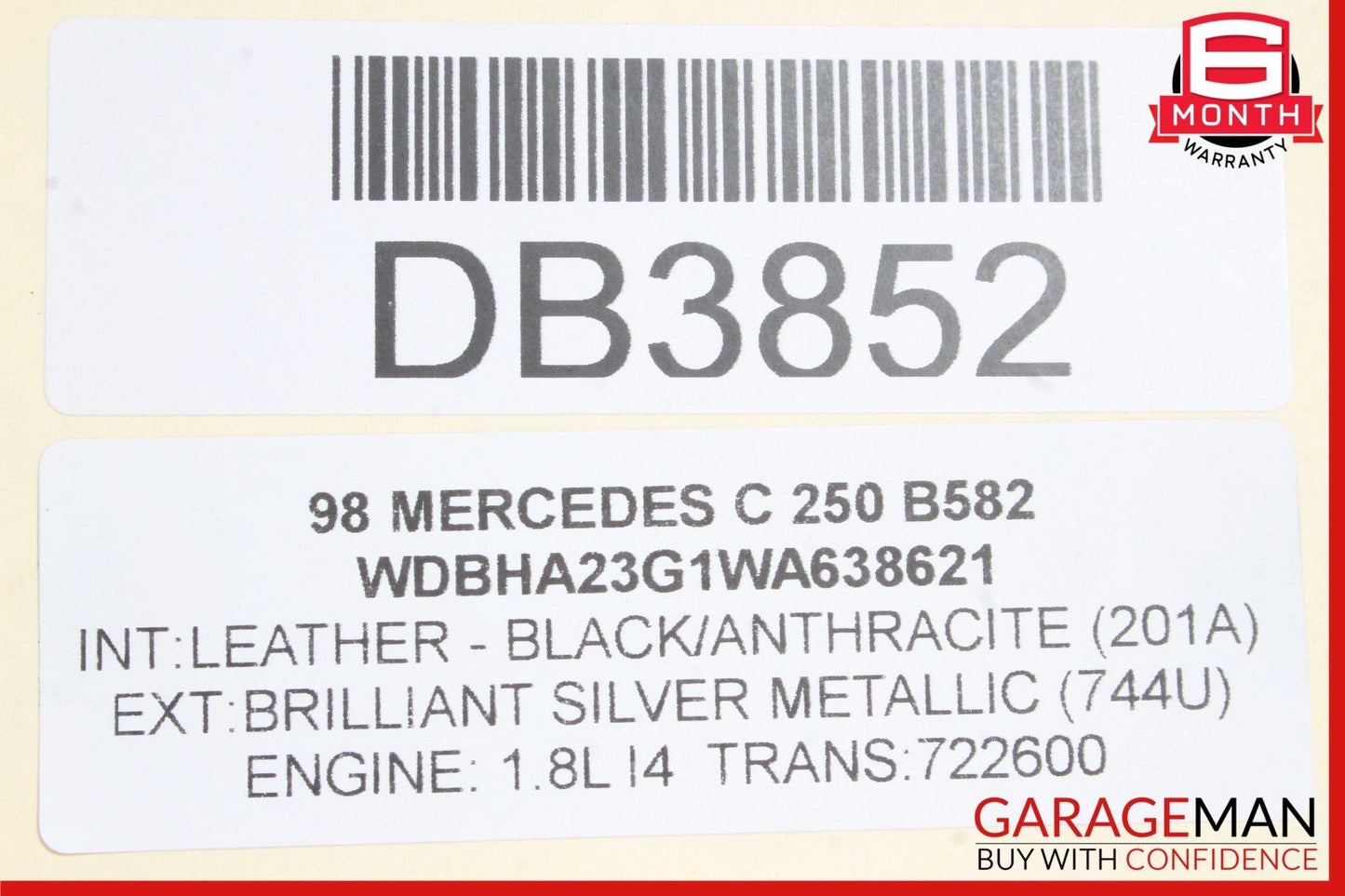 98-00 Mercedes W202 C280 C230 Engine Radiator Cooling