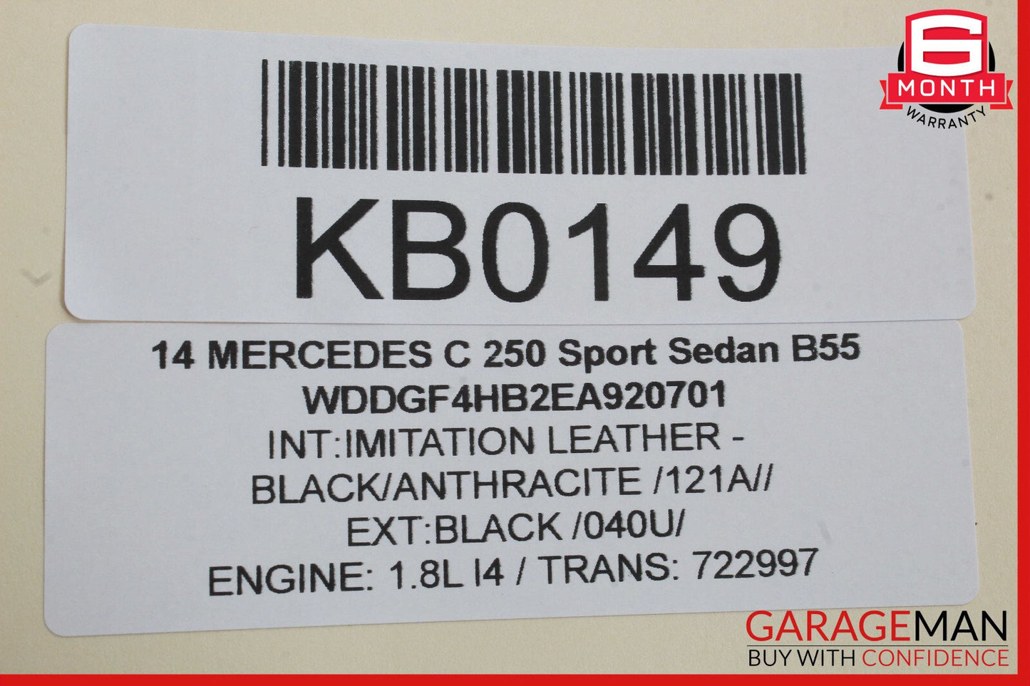 12-14 Mercedes W204 C250 C300 C350 Front Left Side Exterior Door Handle OEM