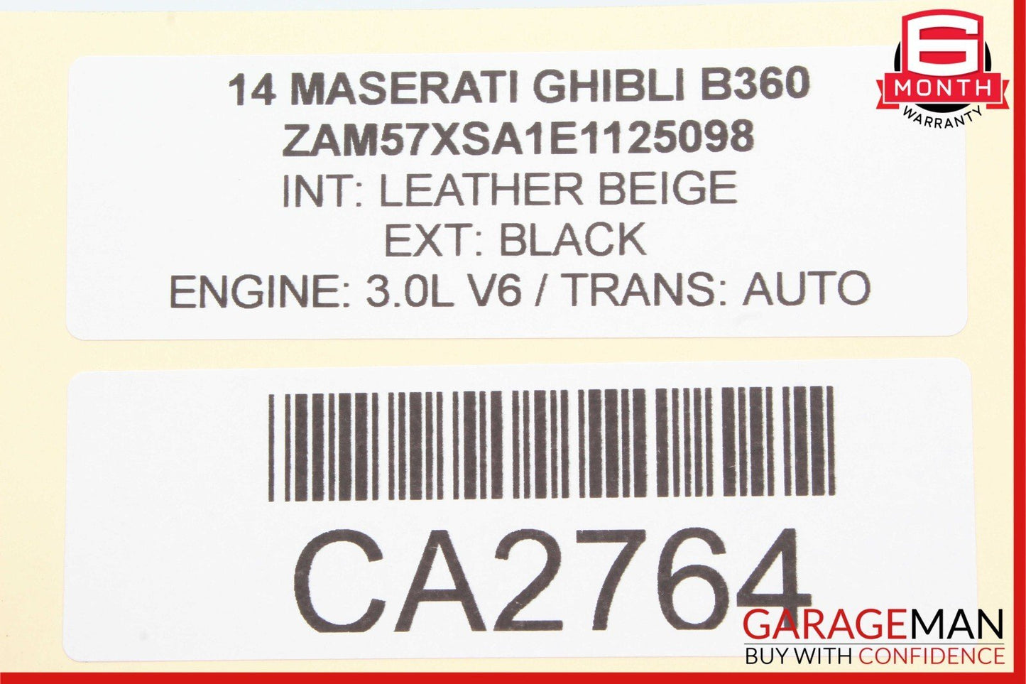 14-17 Maserati Ghibli Rear Left Side Door Lock Latch Actuator Mechanism OEM