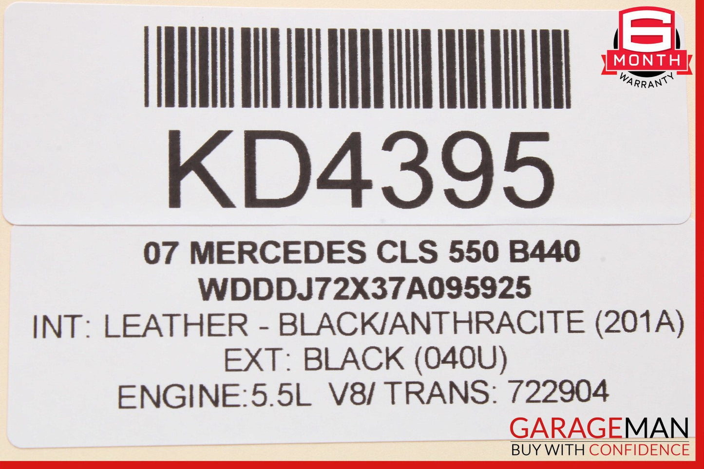 06-11 Mercedes W219 CLS500 CLS55 AMG Front Left Driver Door Control Module OEM