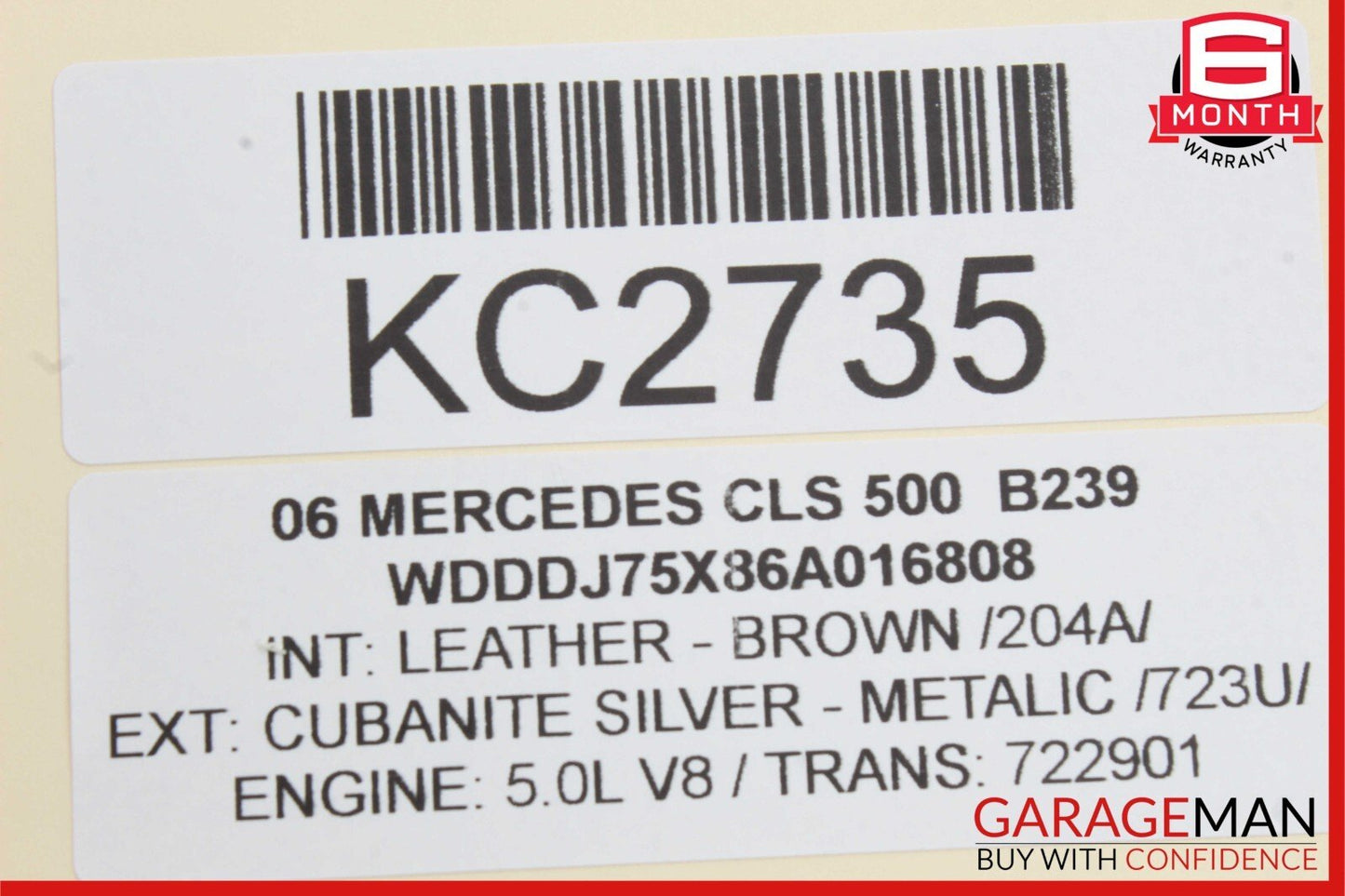 06-11 Mercedes W219 CLS500 Rear Right Passenger Door Lock Latch Actuator OEM