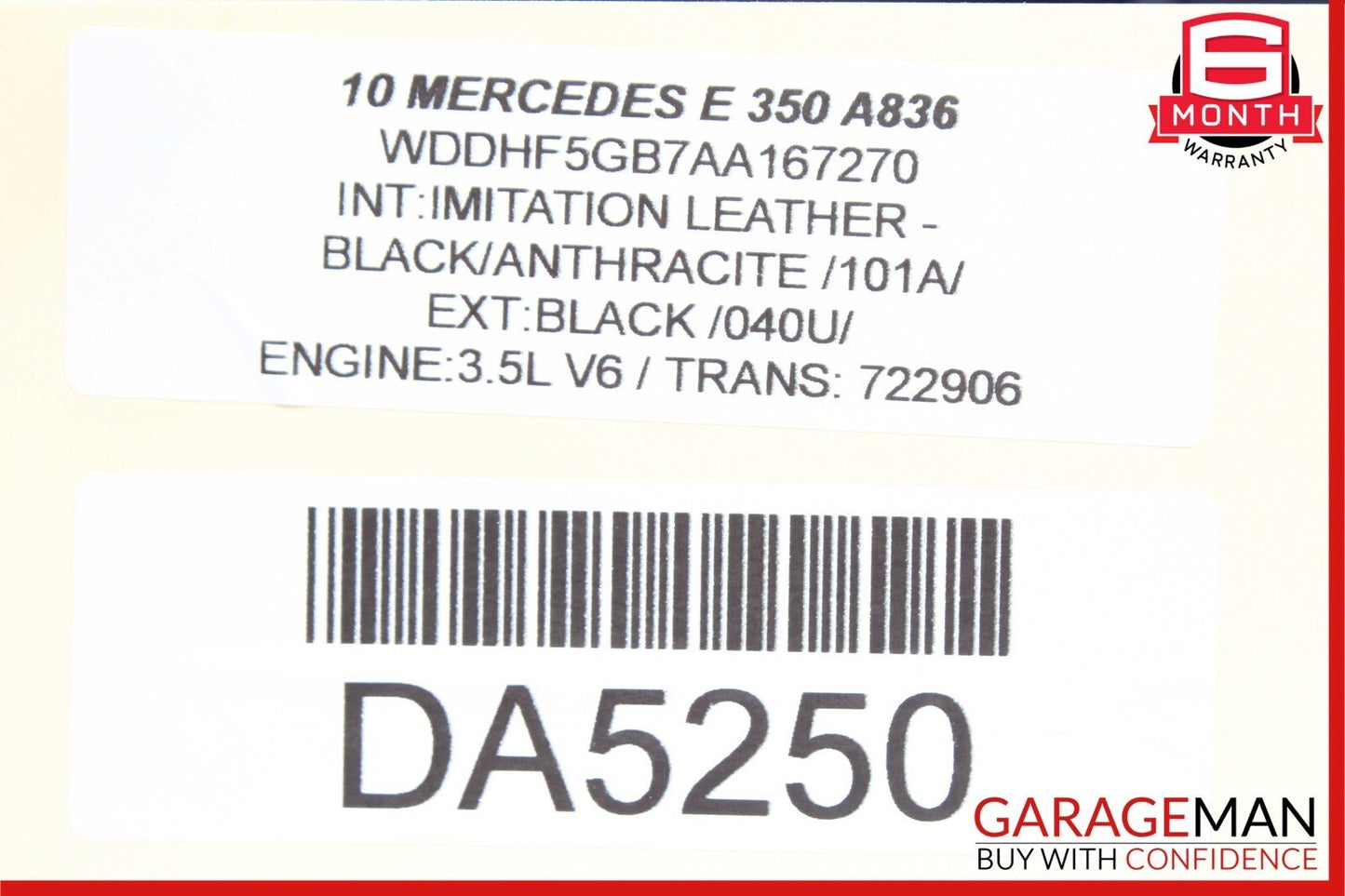 10-13 Mercedes W212 E350 Dashboard Dash AC A/C Air Vent Center Trim Assembly