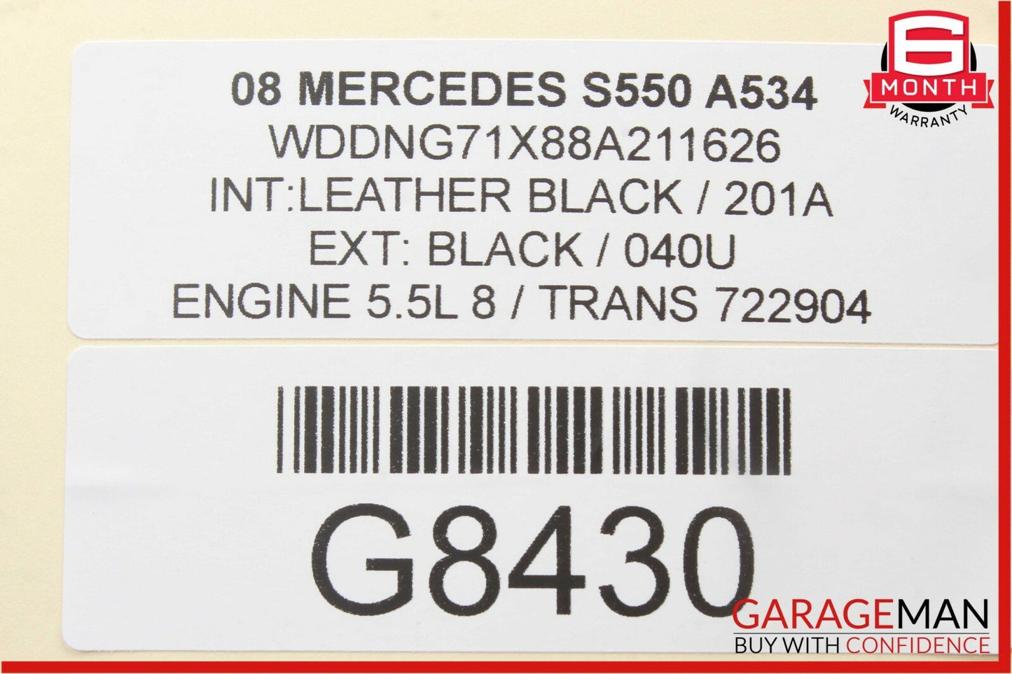 07-09 Mercedes W221 S550 AMG Sport Rear Right Passenger Side Exhaust Muffler Tip