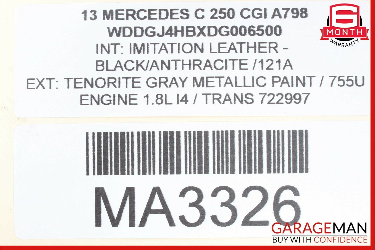 08-18 Mercedes W204 C250 SLK250 E400 Front Left Side Door Control Module OEM