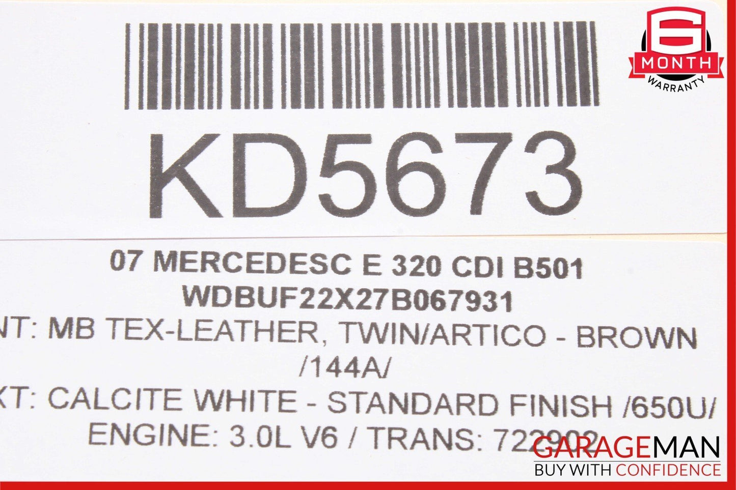 03-09 Mercedes W211 E320 Front Right Side Door Window Regulator Motor Unit OEM
