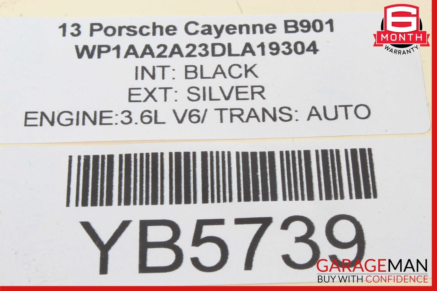 11-18 Porsche Cayenne 958 Front Left Side Exterior Door Handle OEM