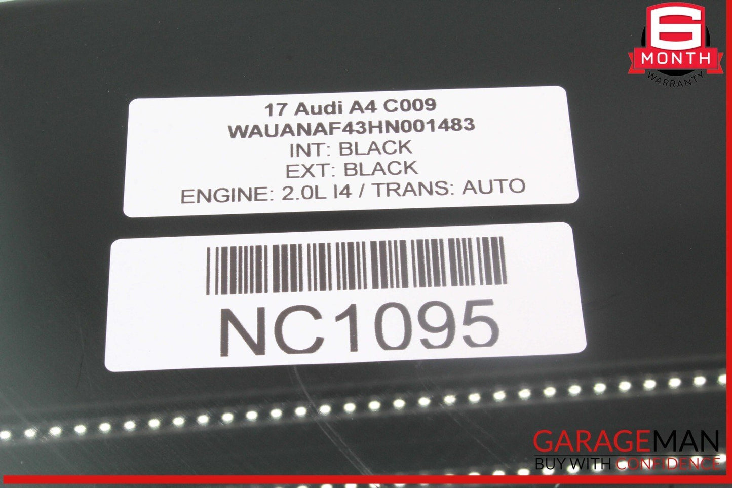 17-24 Audi A4 Rear Left Driver Side Door Window Glass 8W5845205 OEM