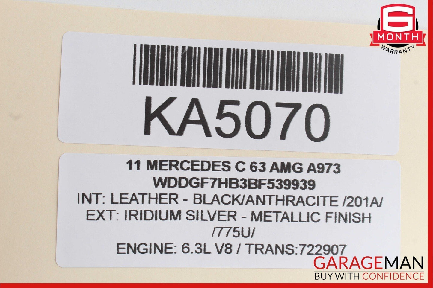 08-14 Mercedes W204 C250 C63 AMG Sedan Front Left Side Tweeter Speaker Cover OEM