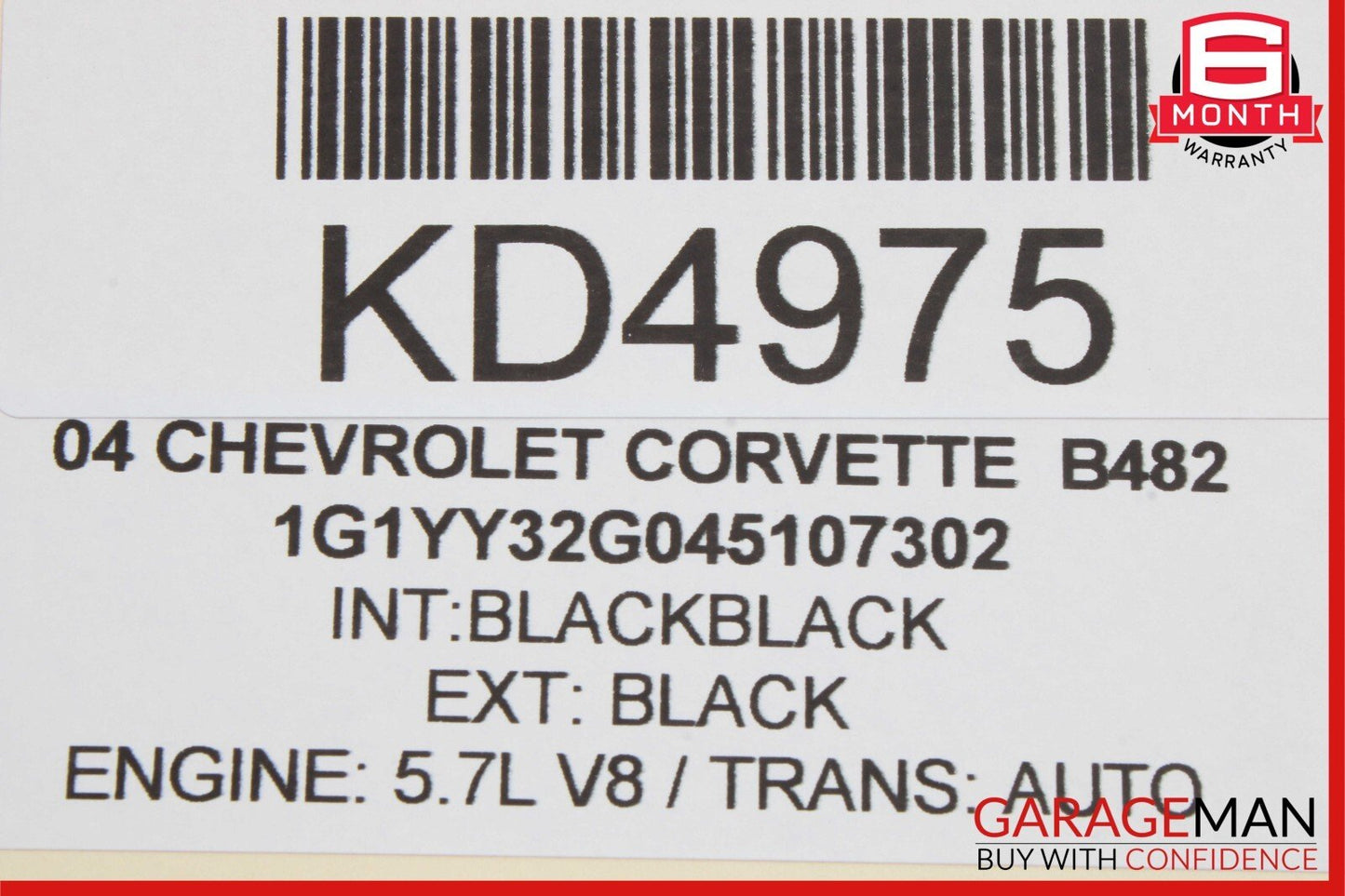 97-04 Chevrolet Corvette Windshield Washer Fluid Bottle Reservoir w/ Pump OEM